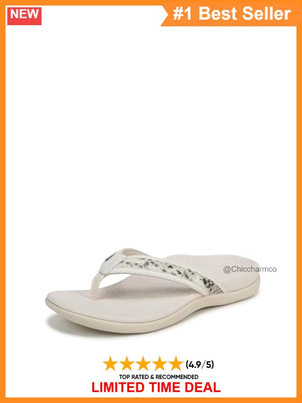 Leather Orthotic Toe Post Sandals Arch Support Comfort